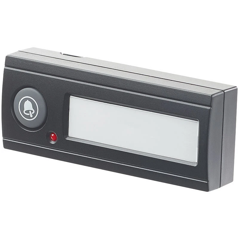 Funk-Türklingel, Licht- & Ton-Signal, 100 m Reichweite, IPX4, schwarz - Bild 2 von 4