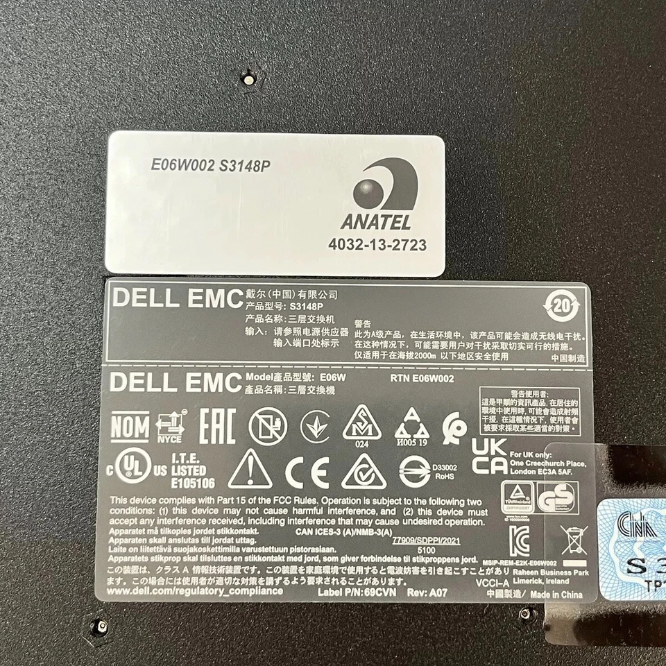 Dell 54GT6 S3148P-ON POE+ PowerSwitch 48x 1GbE RJ45 2x 10Gb SFP+Ethernet Switch - Image 4 of 4