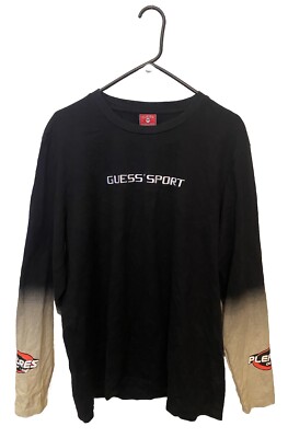 Guess Sports Pleasures Men’s Bleach Dye Long Sleeve Racing Shirt Out Of  Line L