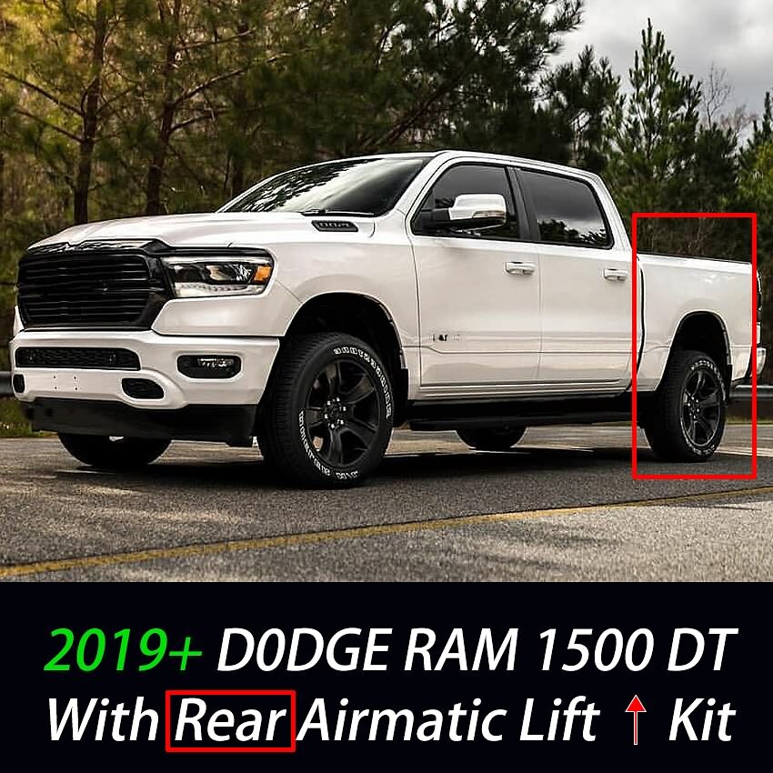 For 19+ Ram 1500 DT Rear Leveling Lift kit with Air Ride Adjustable Rises  links