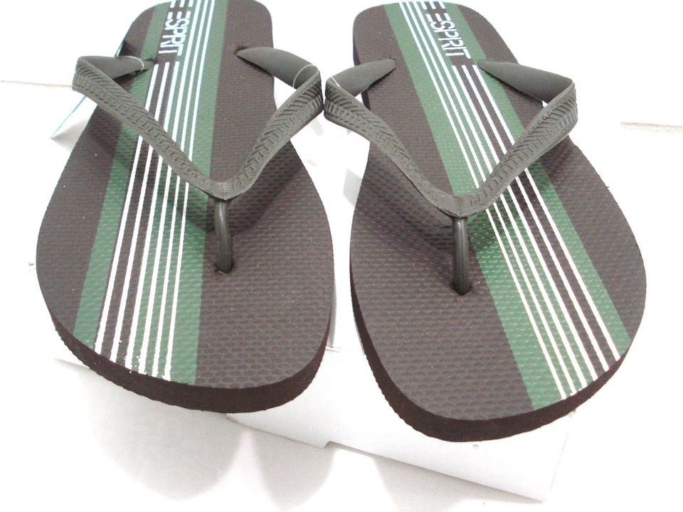Sandalias chanclas ESPRIT FINN-E para hombre marrón oscuro/verde talla 8 nuevas Foto 4 de 4