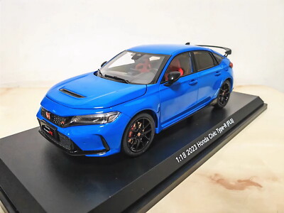1/18 Scale Honda Civic Type-R FL5 2023 Blue Diecast Car Model Toy
