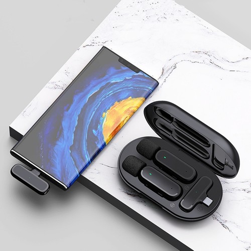 Wireless Microphone Audio Video Recording Type C For iPhone 15 For Android Phone - Photo 5/19