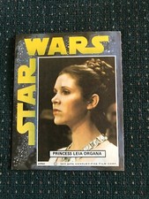 1977 Star Wars Sticker PRINCESS LEIA Sticker General Mills Cereal