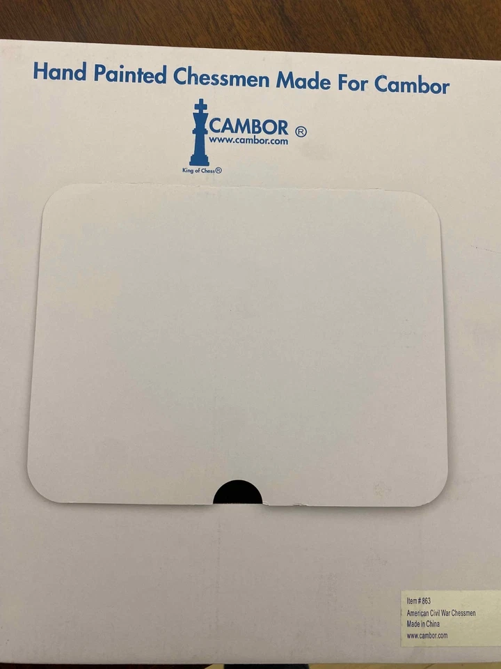 JUEGO DE AJEDREZ PINTADO GENERALES DE LA GUERRA CIVIL ESTADOUNIDENSE piezas 3,5- SIN TABLERO NUEVO Foto 2 de 3