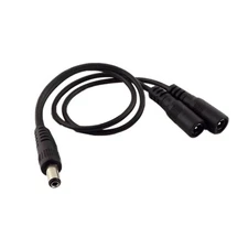 5.5mm x 2.1mm DC Power Splitter Cable Cord 1 Male to 2 Female Port Pigtals 12V
