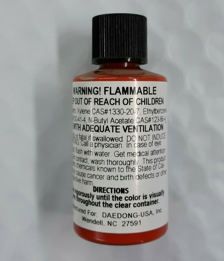 OEM Genuine Kioti J128001111TU Red/Orange .5 oz Touch up Paint 2004