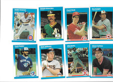 (11) 1987 Fleer Rookie and HOF Stars Cards. MINT