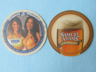 Bier Untersetzer ~ Boston Gär Samuel Adams Sommer Ales ~ Bianca & Haunani Babes