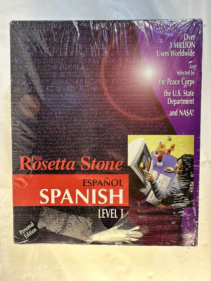 2002 Rosetta Stone Espanol Spanish Level 1-2 Personal Edition Win/Mac NEW - Image 2 of 4