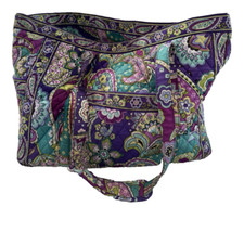 Vera Bradley XL with Zip BABY Diaper Bag Lined Inside Pockets 20 x 18 x 8