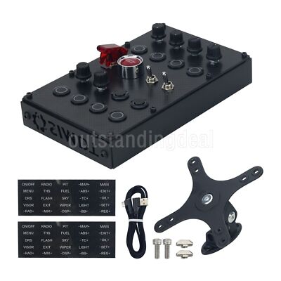 SIMDT Button Box SIM Racing Control Box Racing Simulator ot25 #E4