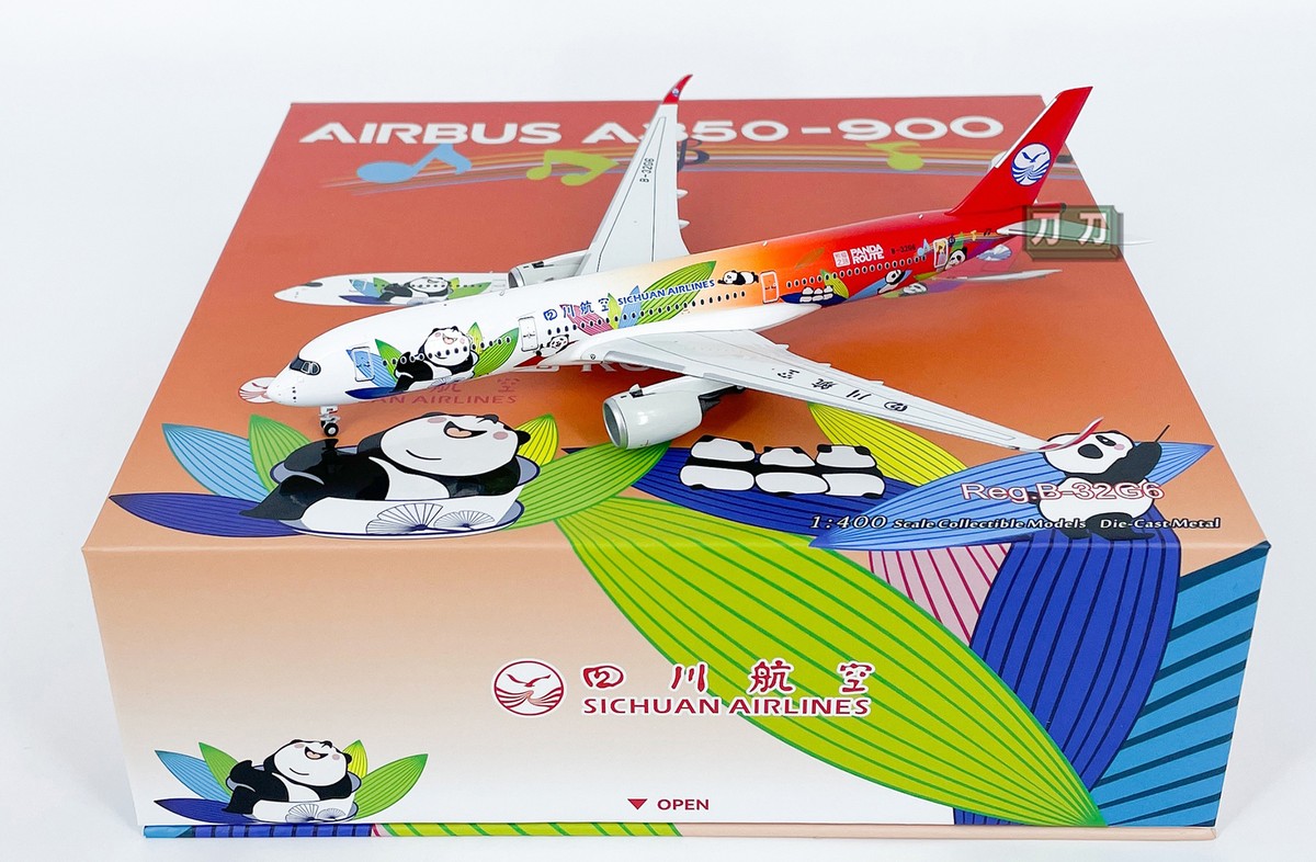 1:400 NGmodels SICHUAN AIRLINES AIRBUS A350-900 B-32G6 Airplane