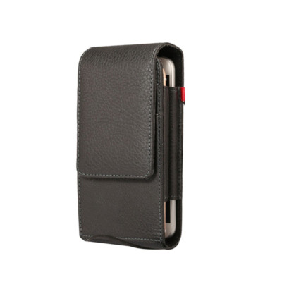 Black 6.5 inch Universal Synthetic Leather Vertical Holster Case For Oppo A53