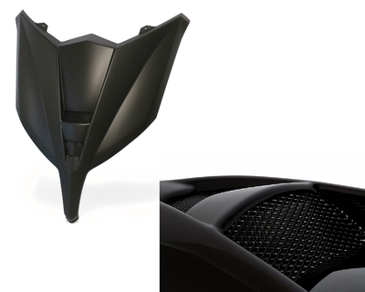 CARENA SCUDO ANTERIORE BCD YAMAHA T-MAX TMAX 530 15>16 NERO OPACO SENZA LUCE