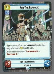 Star Wars Unlimited TotR Hyperspace Card TWI324 For The Republic