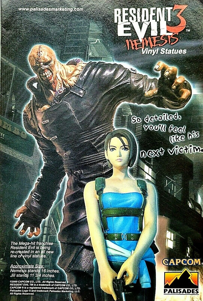 2000 CAPCOM RESIDENT EVIL 3 NEMESIS Vinyl Statues JILL = Trade