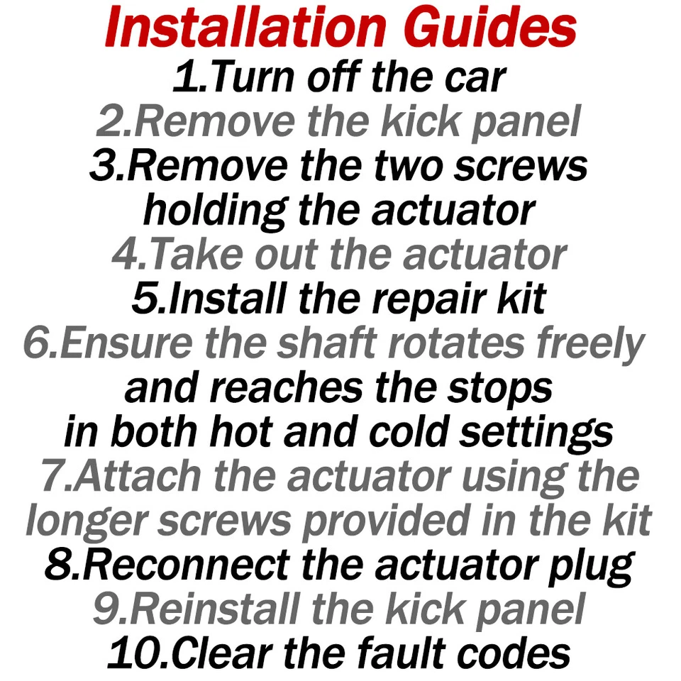 For Mini Cooper/BMW Heater Repair kit Error Code 801189 801126 For unit 9383118 - Image 3 of 4