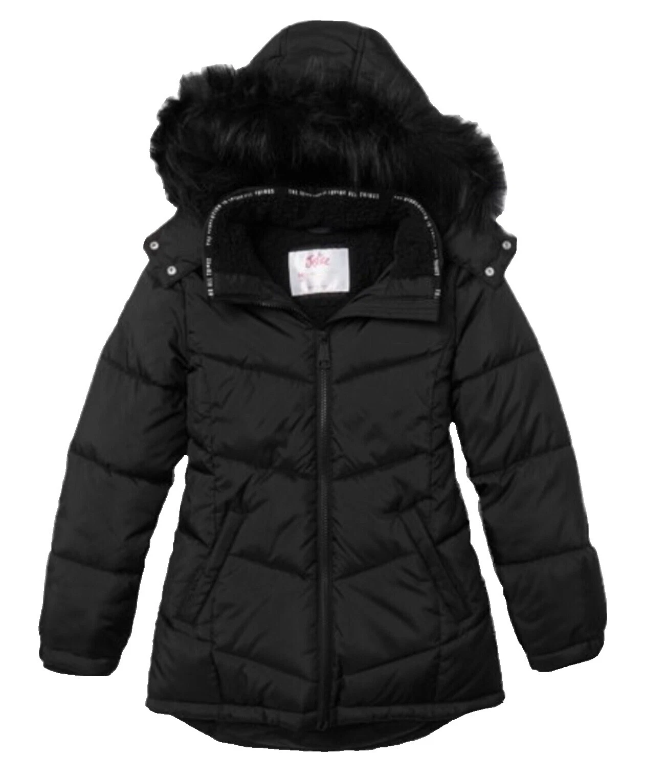Black Winter 12 Size Outerwear for Girls