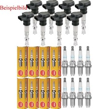 8x STELLOX Zündspule+NGK Zündkerze für Audi A4 Avant 8ED B7 2.0 TFSI