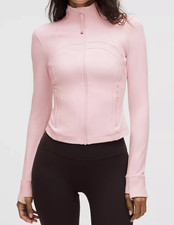 LULULEMON DEFINE CROPPED JACKET NULU BLISSFUL PINK 0 2 4 6 8 10 12 14 NWT