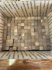 Walnut Wood Turning Blanks Blocks Spindle Scales  130 Pieces 3/4-3/4-5-1/4