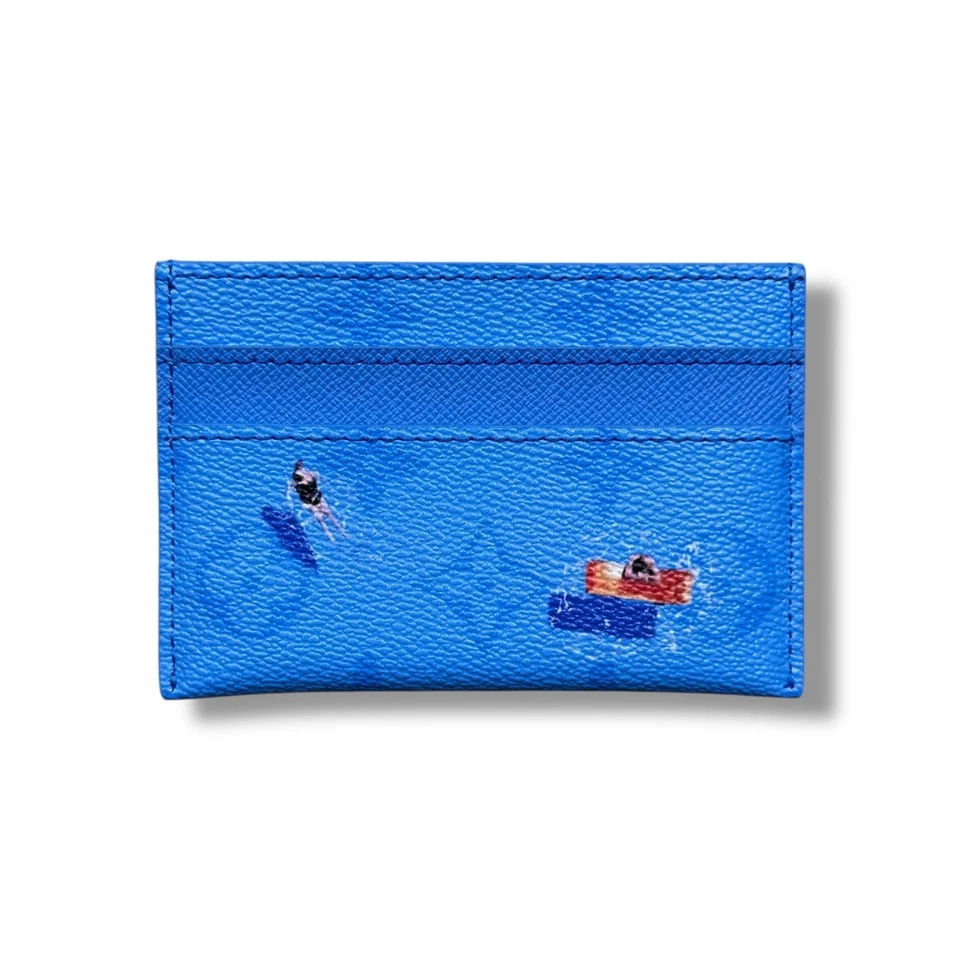 Louis Vuitton LV Blue Lagoon Pool Double Card Holder with Box M14862 SHIPS FAST - Image 4 of 4