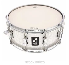 NEW Sonor AQ2 14 x 6 Snare, White Marine Pearl, 7-Ply Maple, Powerhoops, 10-Lugs