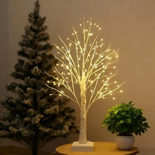 144 LED Birch Tree Lights,Tabletop Bonsai Fairy Light Spirit Tree,DIY Artificial
