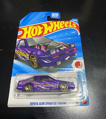Hot Wheels HW J-Imports Toyota AE86 Sprinter Trueno 1:64 Diecast Purple Unopened