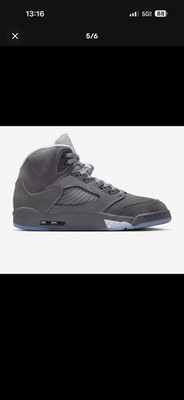 Nike Air Jordan 5 Retro Wolf Grey Light Graphite DD0587-002 Size 12.5