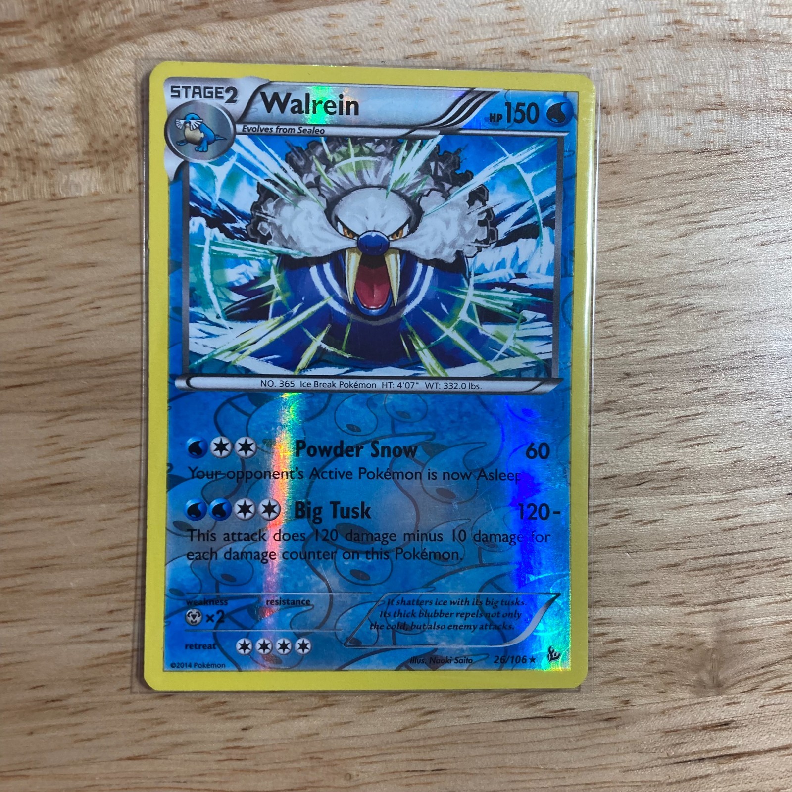 Walrein 26/106 Flashfire Reverse Holo LP - Pokemon TCG