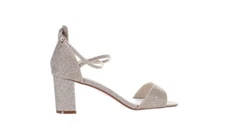 Benjamin Walk Womens Jackie Gold Ankle Strap Heels Size 10 (7713058)