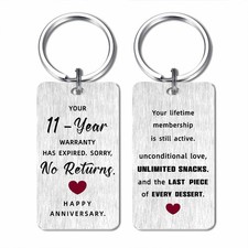 Funny Anniversary Keychain Gift, Anniversary Keychain Gifts for Husband Wife Him