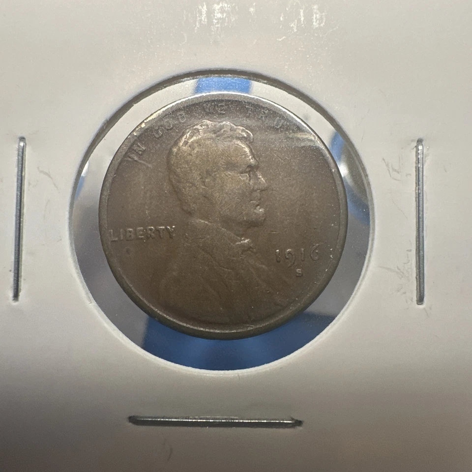 1916S 1916D 1916P - 3 Lincoln Wheat Cents 💥Better Dates💥Copper US COINS (1928) - Image 2 of 4