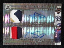2014 Bowman Sterling 10/44 Aaron Donald Tom Savage Dual Patch Auto tw0
