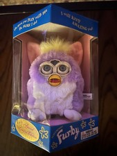 1998 Tiger Furby Spring Special Edition Purple White 70-884 New Sealed Box