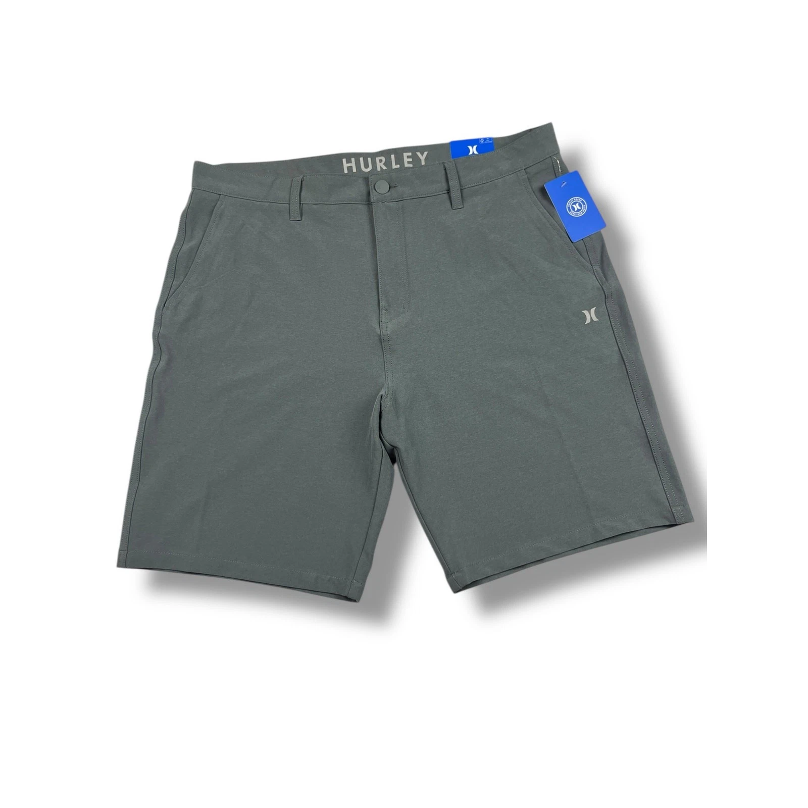 Hurley Hybrid Walkshorts Mens 38 Gray Quick Dry Stretch Golf Casual Shorts