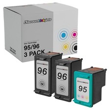 3PK C8766WN C8767WN for HP 95 96 COLOR BLACK Ink Cartridge DesignJet 5940 5940xi