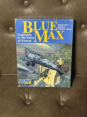#ad Blue Max WWI Aerial Combat Board Game – GDW – Unpunched – Complete $39.95