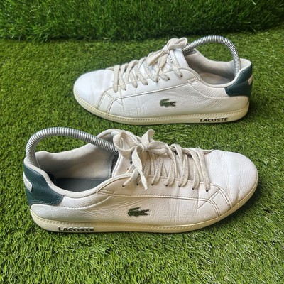 Lacoste Graduate LCR3 118 1 Mens White Leather Sneakers Green 7-35SPM00131R5 9.5