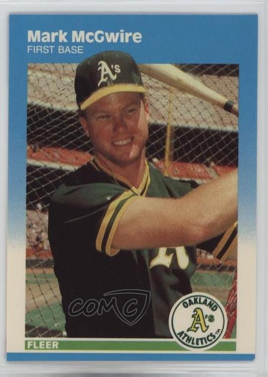 1987 Fleer Update Collector's Edition Glossy Mark McGwire #U-76