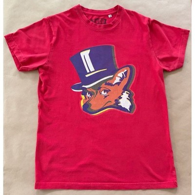 AKOO Authentic Mens Red Fox Graphic Tee T-Shirt Small Streetwear Urban Hip indie