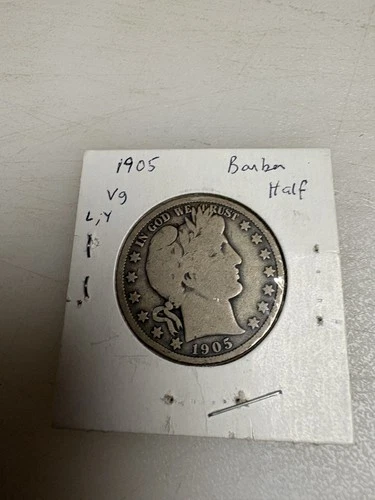1905 Barber Half Dollar 90%  Silver