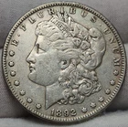 🔑 1892 P Morgan Silver Dollar, Better Semi Key Date, 90% Silver, Morg-9275p