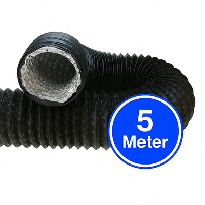Flex-Schlauch Alu/PVC 5m  100mm-315mm Abluftschlauch Lüftungsschlauch Klima Rohr