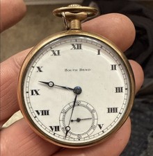 1916 South Bend Grade: 429 - 12s 19j Working Gold Plated Case