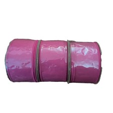 3 rolls of Hot Pink Wired Edge Ribbon. 2.5  X 10 Yards. 9122W-187-63E. New.