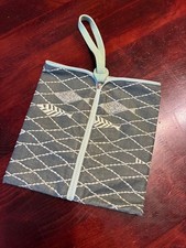 mina perhonen Tetra Pouch Bag Linen Cotton Dark Green New