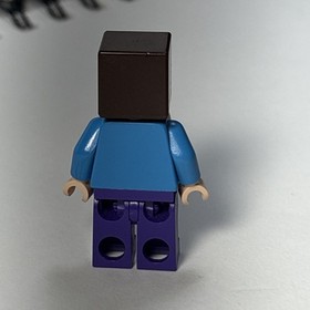 LEGO Minecraft min009 21128 Steve Minifigure Good Condition